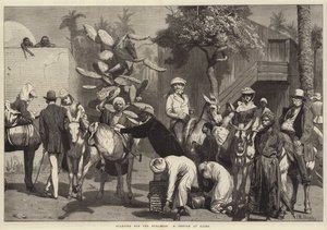 Partiendo hacia las Pirámides, un Boceto en El Cairo